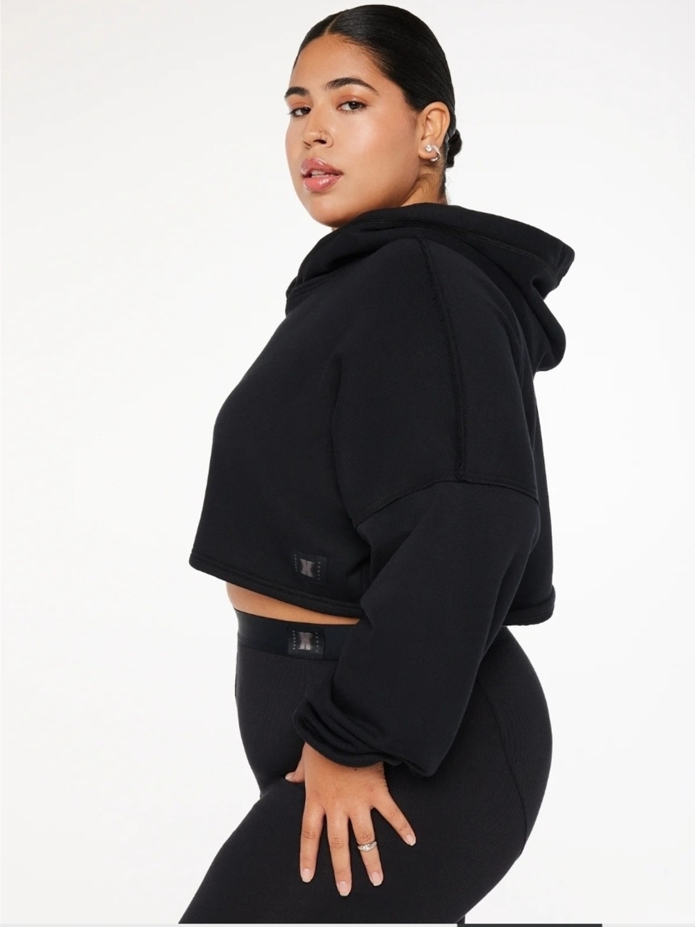 Cropped XS FENTY Black Women's Hoodie